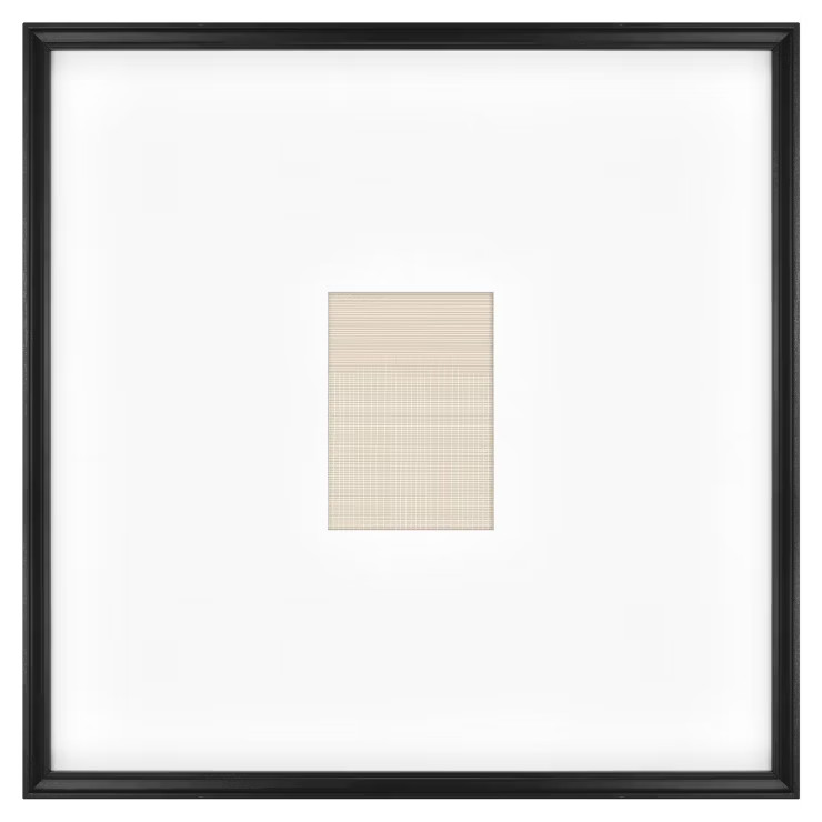 21.49" x 21.49" Matted to 5" x 7" Gallery Single Image Frame Black - Threshold™ designed with S... | Target