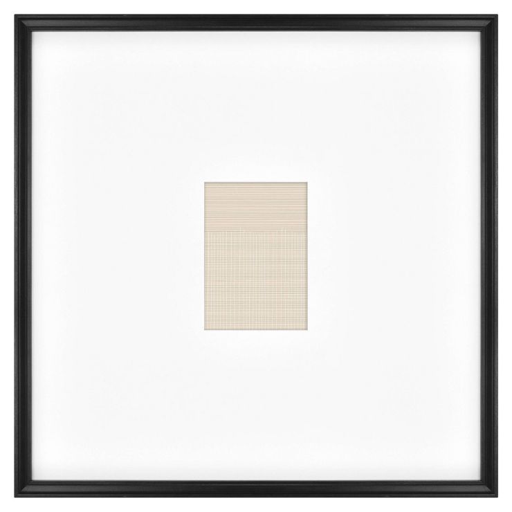21.49" x 21.49" Matted to 5" x 7" Gallery Single Image Frame Black - Threshold™ designed with S... | Target