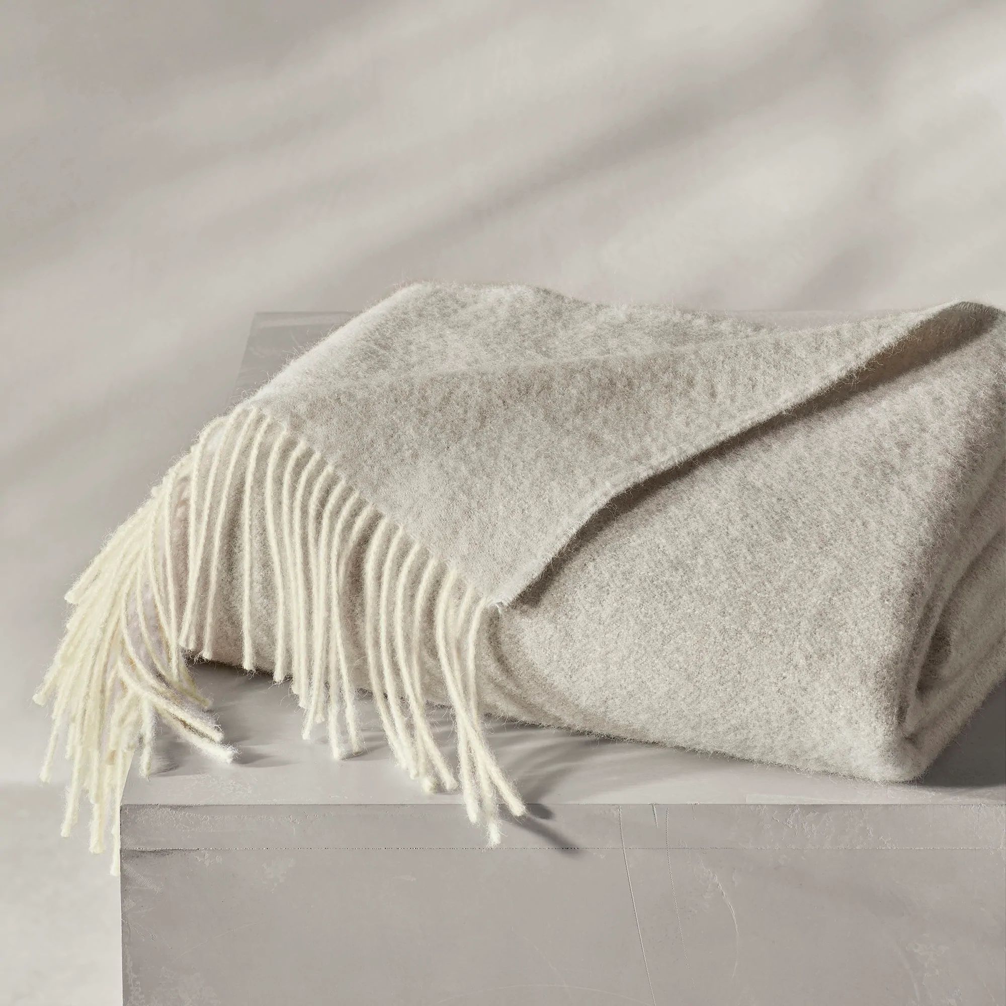 Reserve Alpaca Lattice Throw Blanket | Boll & Branch