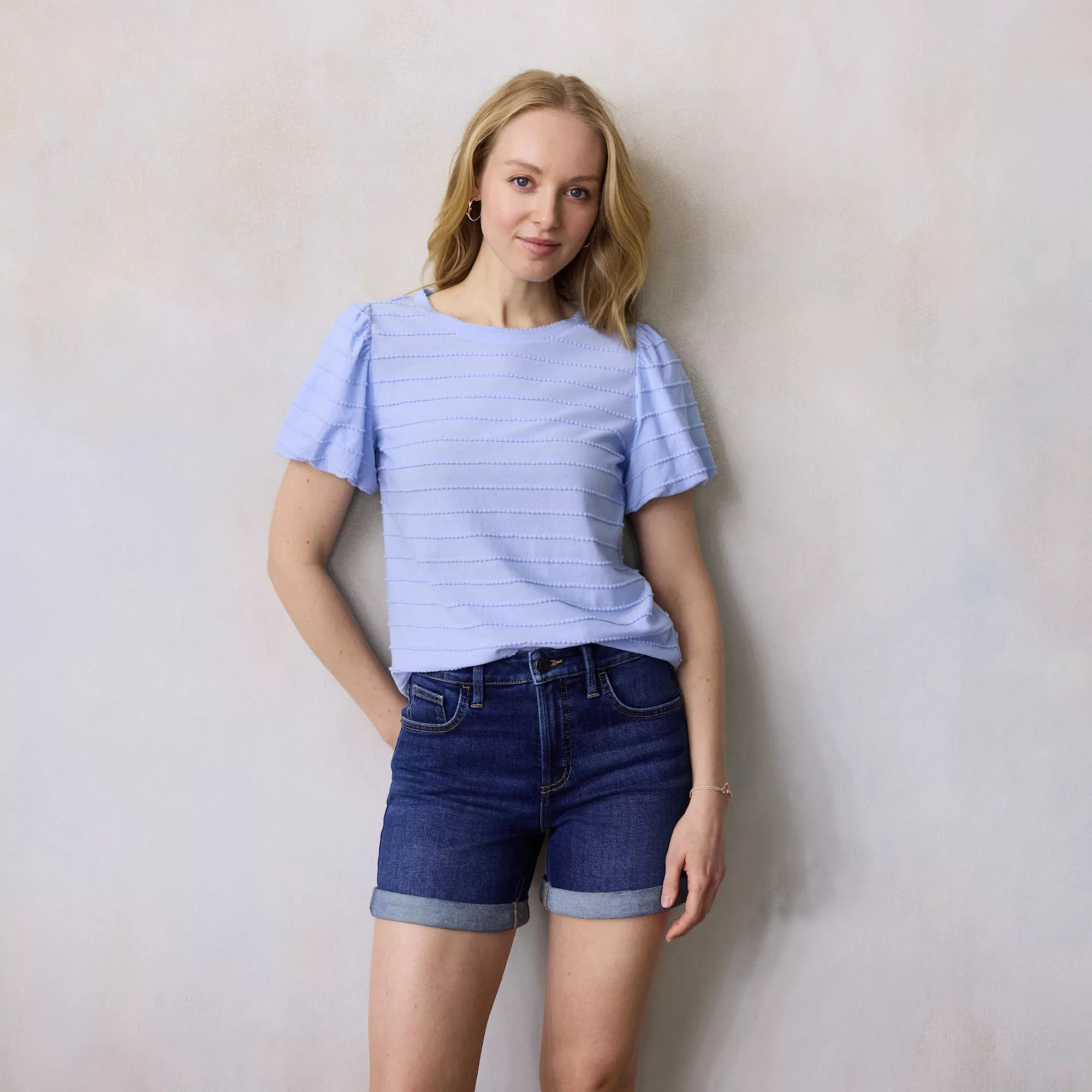 Women's LC Lauren Conrad Bubble Sleeve T-Shirt | Kohl's