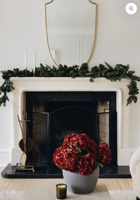 Love this realistic Christmas garland

Shield shaped mirror / brass mirror / winter garland/ Christmas garland / hydrangea stems / Christmas candles / mantel decor / coffee table decor / vanity mirror / brass candle stick holders

#LTKHoliday #LTKhome #LTKstyletip