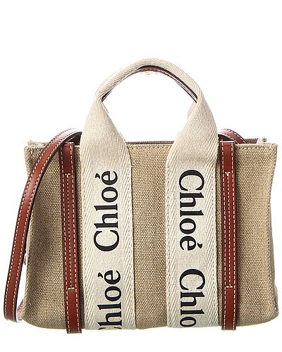 Woody Mini Canvas & Leather Tote | Gilt & Gilt City