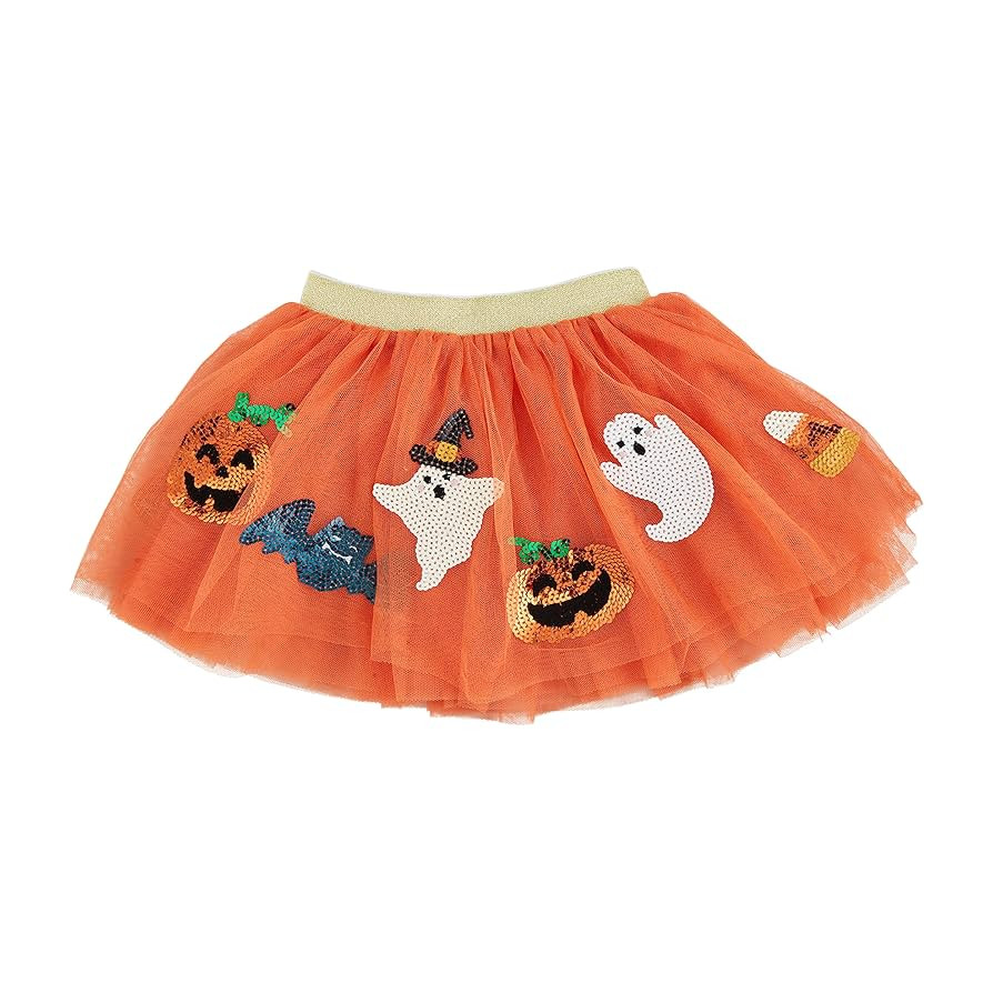 Mud Pie Children's Orange Halloween Tutu; 3T-5T | Amazon (US)