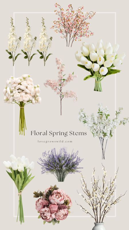 Faux florals and greenery are zero maintenance and a great way to transition your home for warmer weather. Perfect in springtime before everything is in full bloom. Check out my favorite faux floral spring stems!

#LTKhome #LTKSeasonal