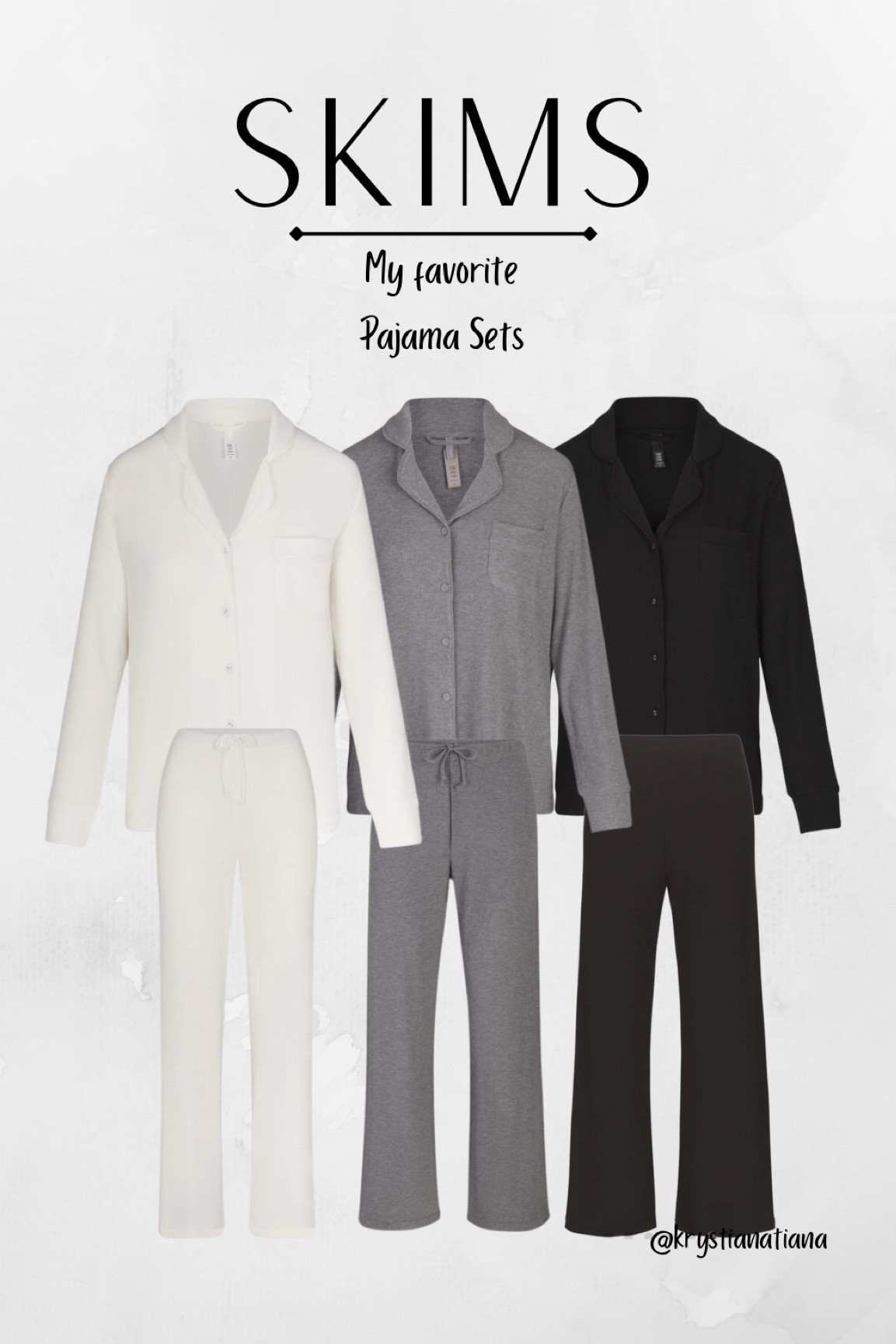 My favorite pajama sets 🤍












skims, pajama sets, comfy clothes, loungewear

#LTKstyletip #LTKGiftGuide #LTKHoliday