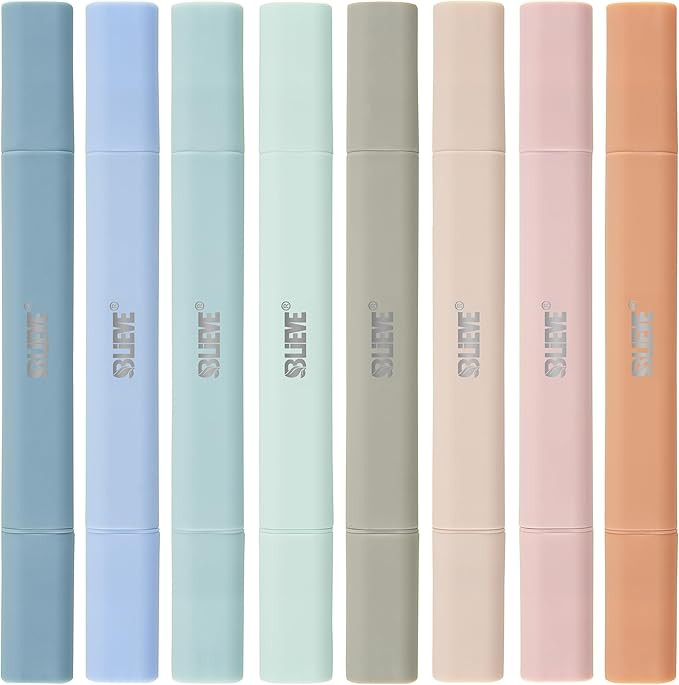 BLIEVE- Aesthetic Bible Highlighters No Bleed Through Assorted Colors, Cute Highlighter Dual Tip ... | Amazon (US)