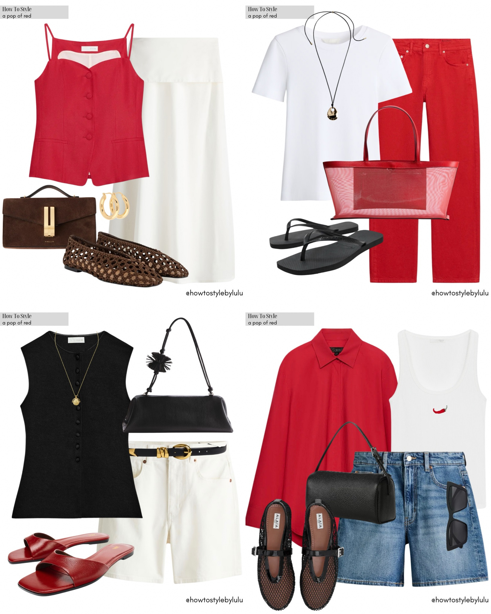 5 outfits with a pop of red for Spring❤️❤️❤️

#LTKeurope #LTKsummer