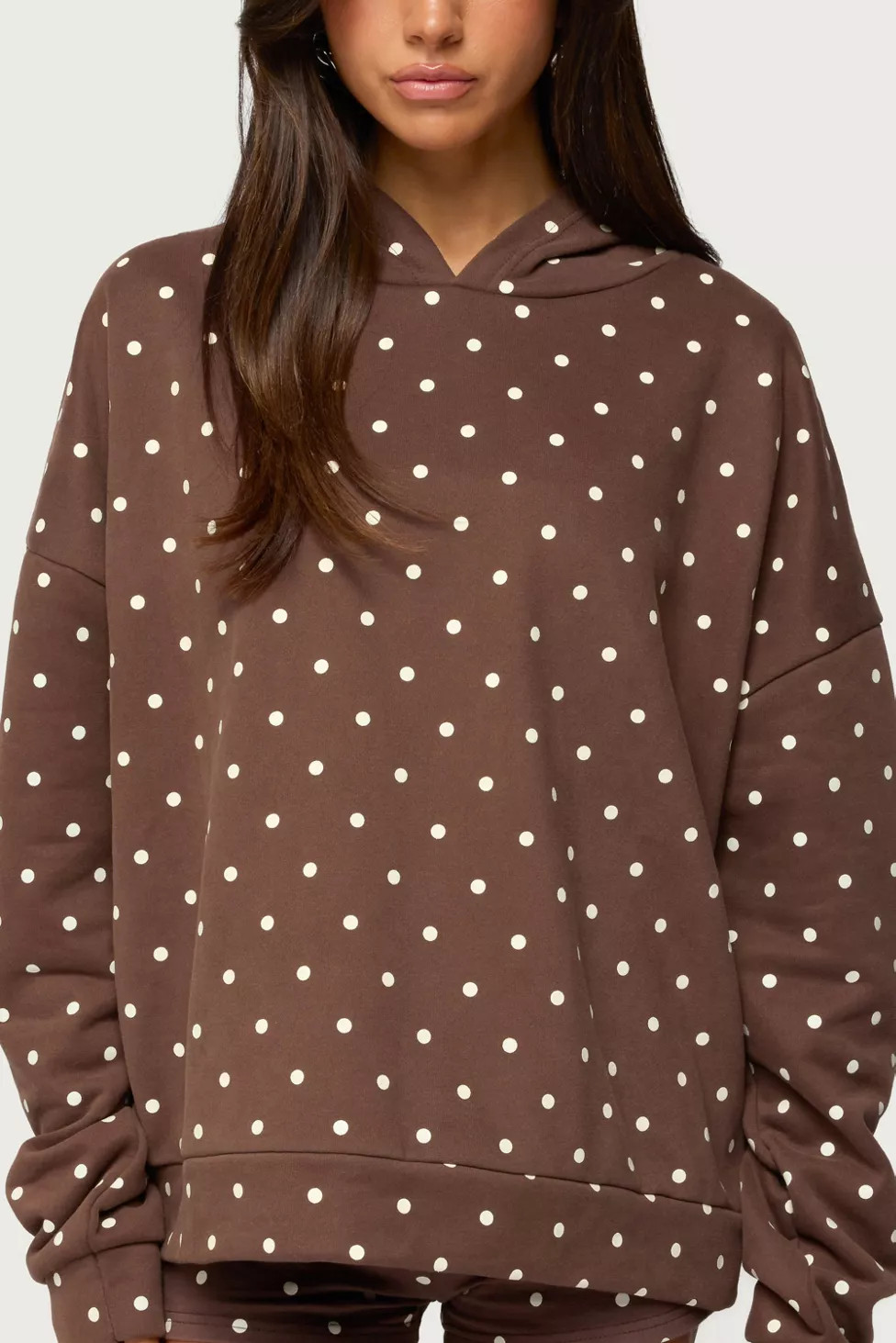 Edikted Chelsie Polka Dot Hoodie | Urban Outfitters (US and RoW)