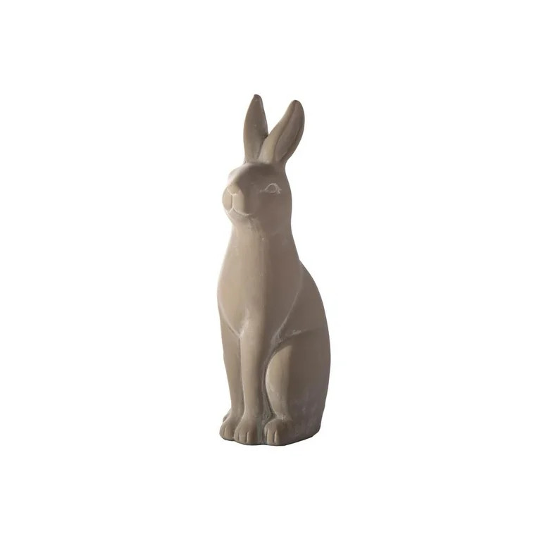 Urban Terracotta Sitting Rabbit Figurine Distressed Finish Gray | Walmart (US)