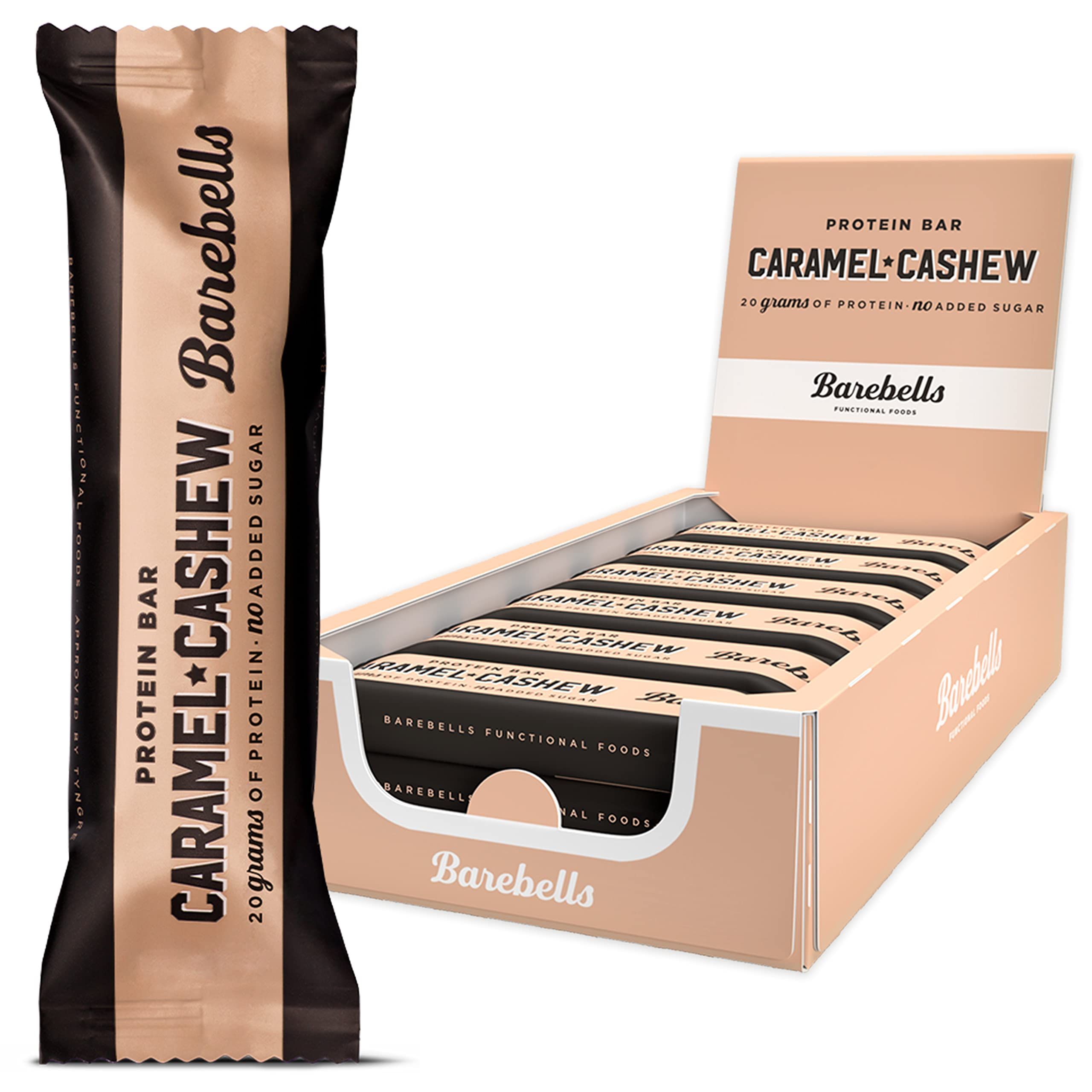 Barebells Protein Bar 55g x 12 bars (Caramel & Cashew) | Amazon (US)