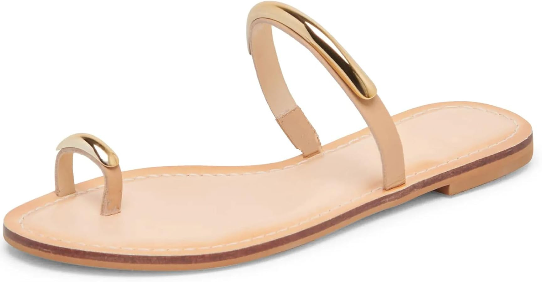 Toe Ring Sandals for Women Thong Flat Sandals Open Toe Comfortable Summer Slide Sandal | Amazon (US)