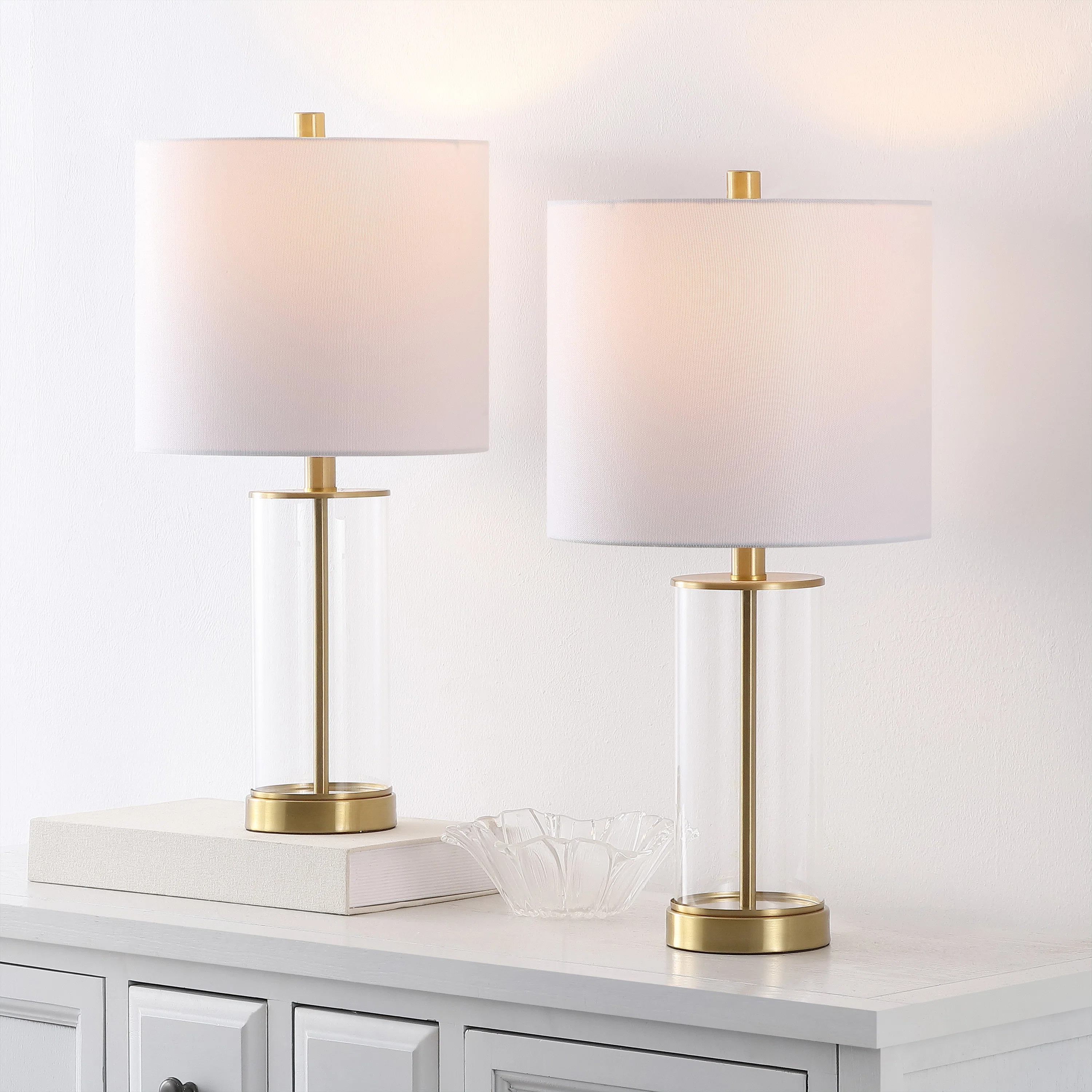 Anders Glass Table Lamp (Set of 2) | Wayfair North America