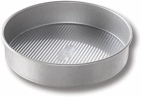 USA Pan Bakeware Round Cake Pan, 8 inch, Nonstick & Quick Release Coating, Made in the USA from A... | Amazon (US)