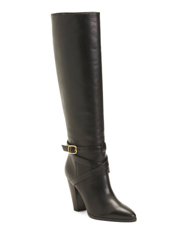Made In Italy Leather Knee High Boots | TJ Maxx