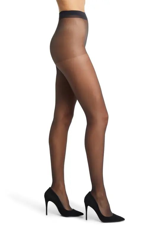 Nordstrom Sheer Control Top Tights in Black at Nordstrom | Nordstrom