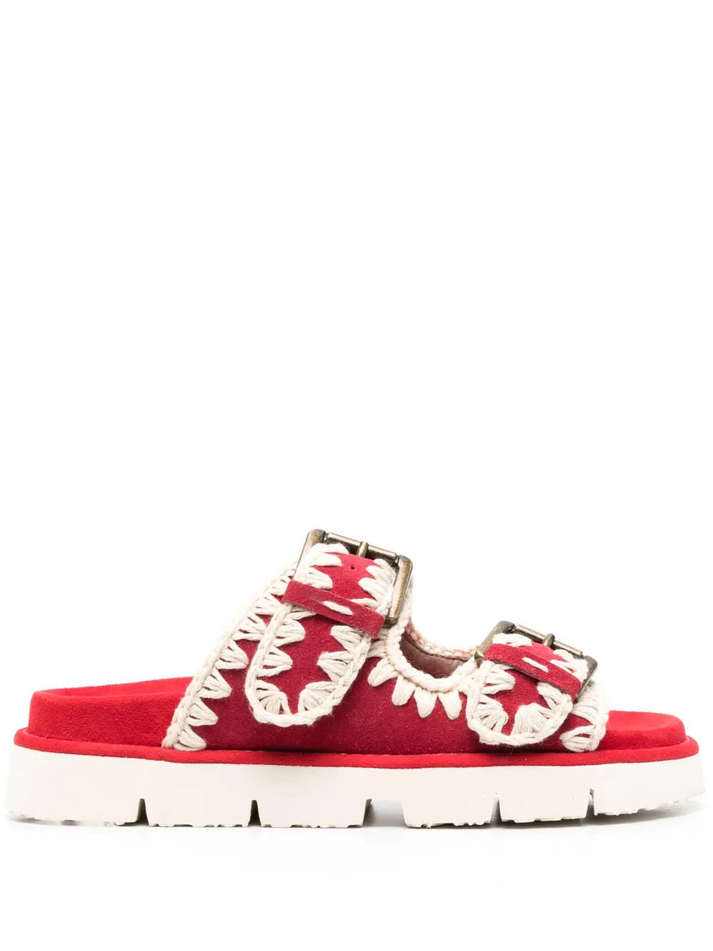 Mou Bio Buckle Sandals - Farfetch | Farfetch Global