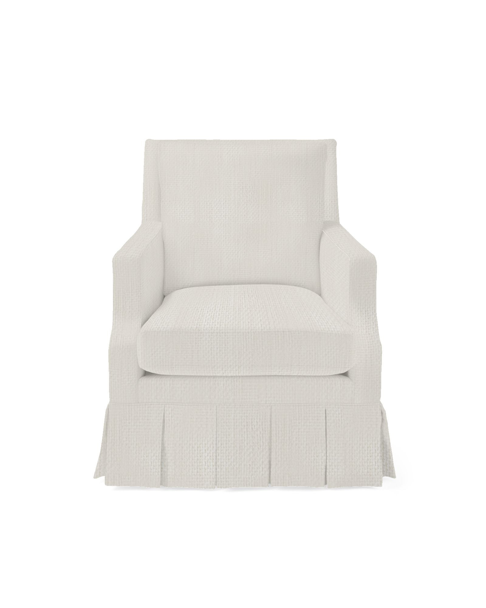 Grady Pleated Swivel Chair | Serena and Lily
