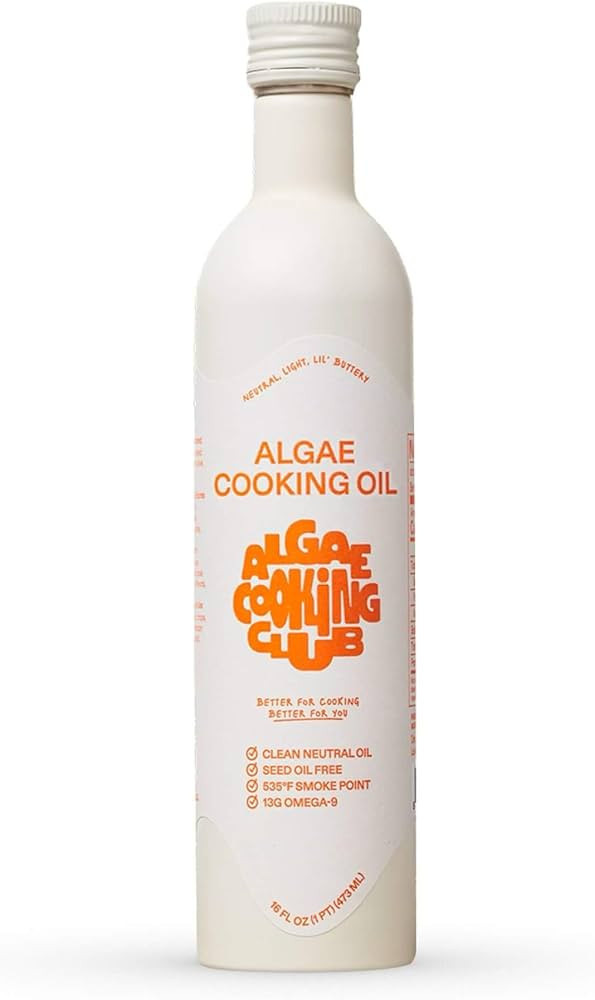 Algae Cooking Club Chef-Grade 100% Algae Cooking Oil - Avocado Oil Alternative - 535°F High Smok... | Amazon (US)