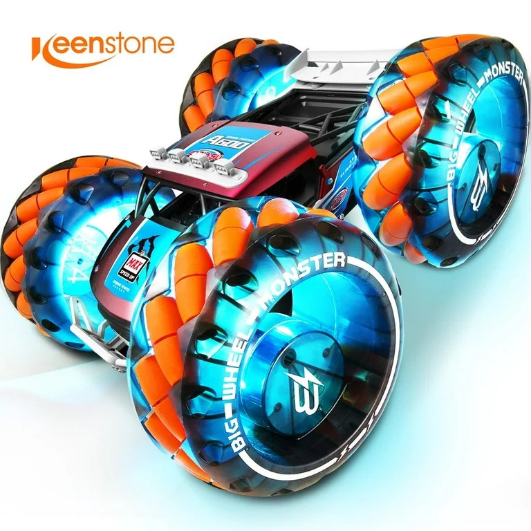 RC Car Truck, Keenstone 1:10 Giant Wheel Remote Control Toy Car with High-Speed Climbing and Colo... | Walmart (US)