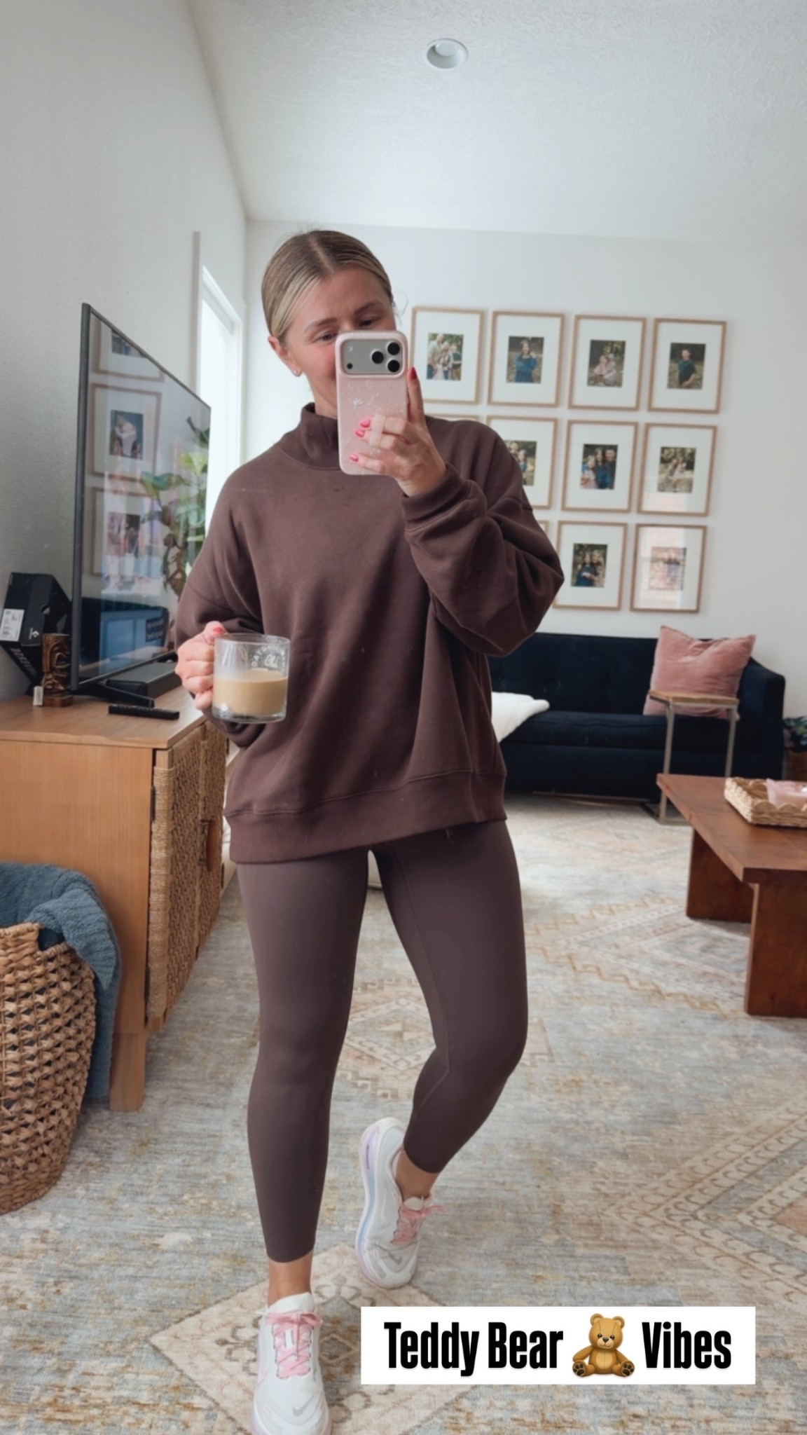 Teddy Bear 🧸 Vibes

Small sweatshirt
Medium booty boost leggings- my absolute favorite work out leggings. No fuss.

#LTKActive #LTKootd #LTKselfcare