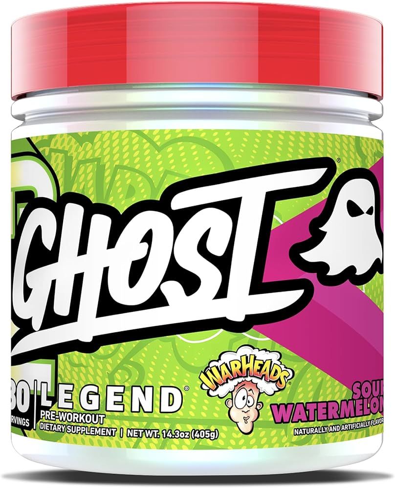 GHOST Legend V3 Pre-Workout Powder, Warheads Sour Watermelon - 30 Servings – Pre-Workout for Me... | Amazon (US)