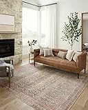 Angela Rose x Loloi Aubrey Collection AUB-03 Ocean/Spice 2'-6" x 7'-6" Runner Rug | Amazon (US)