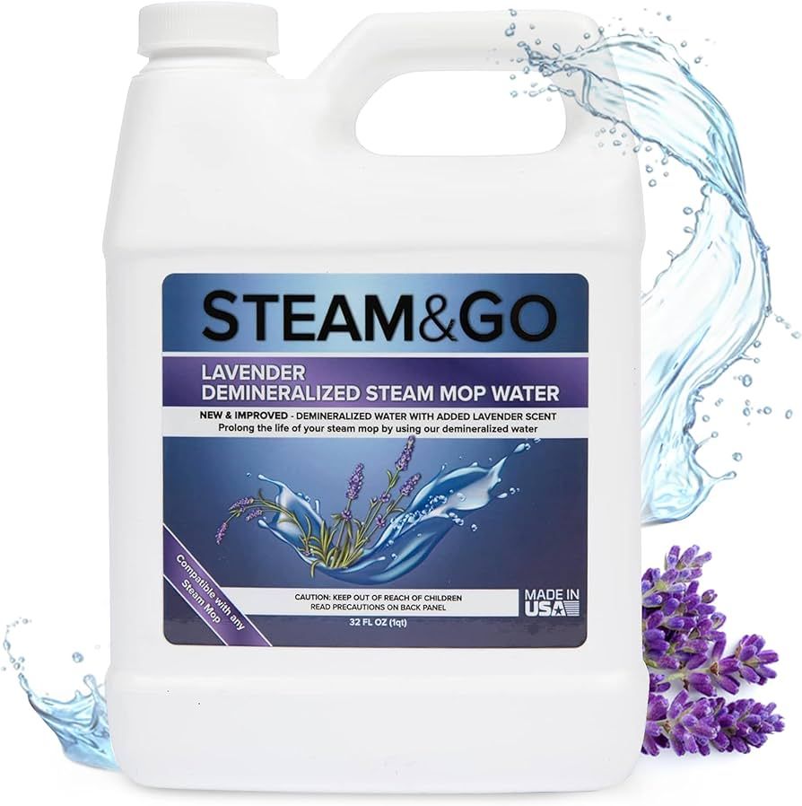 Steam & Go - Demineralized Water for Steam Cleaner, PVC-Free Floor Cleaner Liquid Compatible With... | Amazon (US)