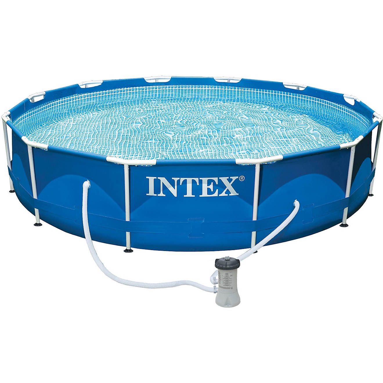 INTEX 12ft x 30in Round Metal Frame Pool Set | Academy Sports + Outdoors