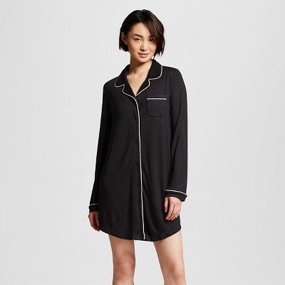 Women's Sleepwear Fluid Knit Nightgown - Gilligan & O'Malley&#153; Black | Target