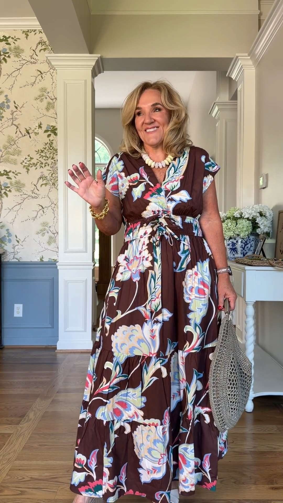 This floral cotton poplin maxi dress stands out with its rich color palette, flattering smocked waist, and effortless silhouette. It’s a beautiful choice for summer weddings, garden parties, vacations, and any occasion when you want to feel both comfortable and polished.

💡 LTK MADE EASY

❤️ Heart = Support my posts
🔖 Save = Get sale & restock alerts
📋 Lists = Keep favorites organized
📲 Share = Send to yourself for later
💬 Comment = Ask me anything 

 #LTKootd #LTKSeasonal #LTKOver40