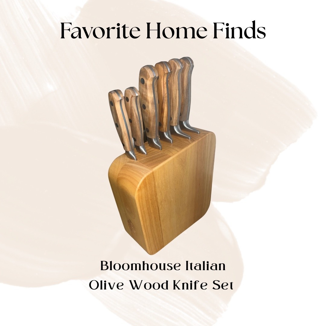 Italian olive wood knife set is one of our favorite home finds!

#LTKHome