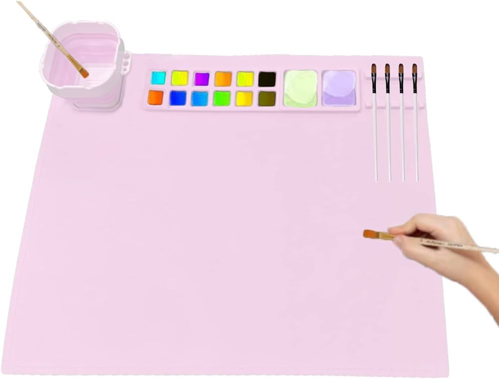 Silicone Craft Mat, Silicone Mat for Resin, Crafts, Liquid Casting 20"x16"Non Stick Silicone Shee... | Amazon (US)