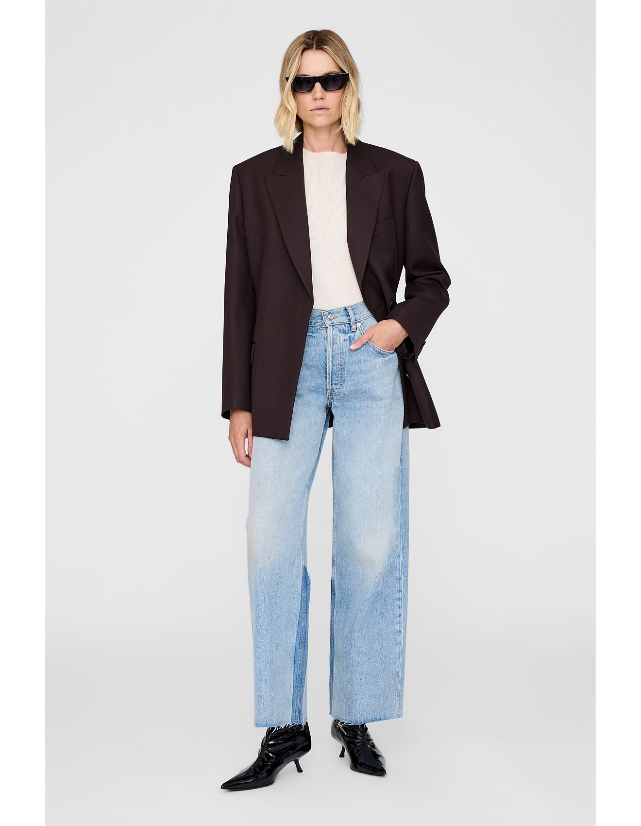 MANON HI RISE BAGGY WIDE LEG JEANS | David Jones (Australia & New Zealand)