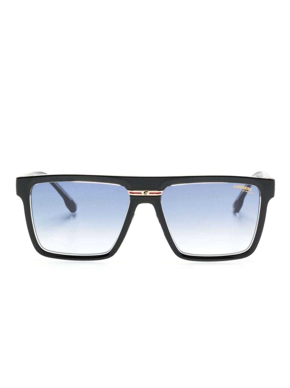 Carrera rectangle-frame sunglasses - Black | Farfetch Global