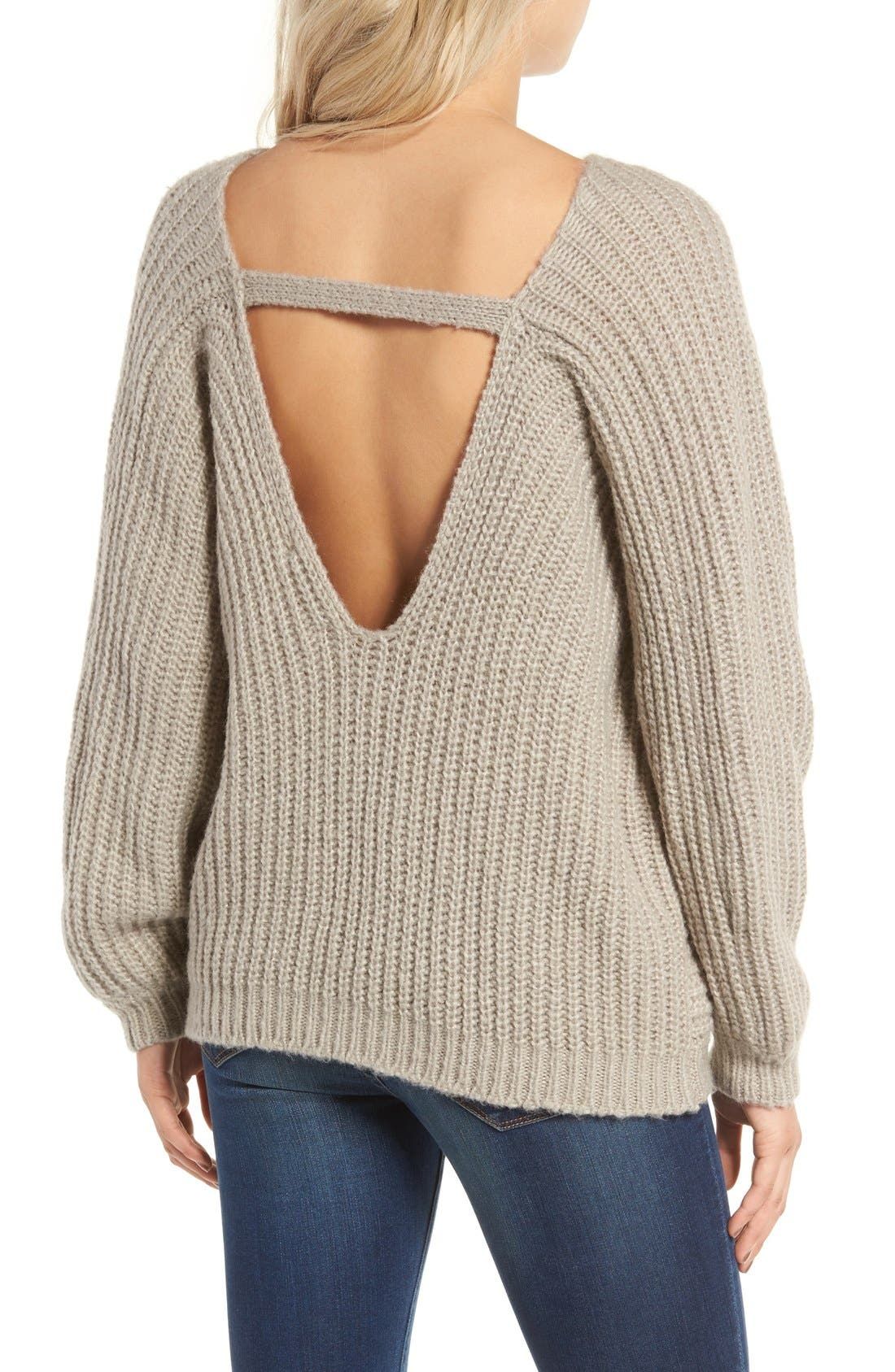 Open Back Boyfriend Sweater | Nordstrom
