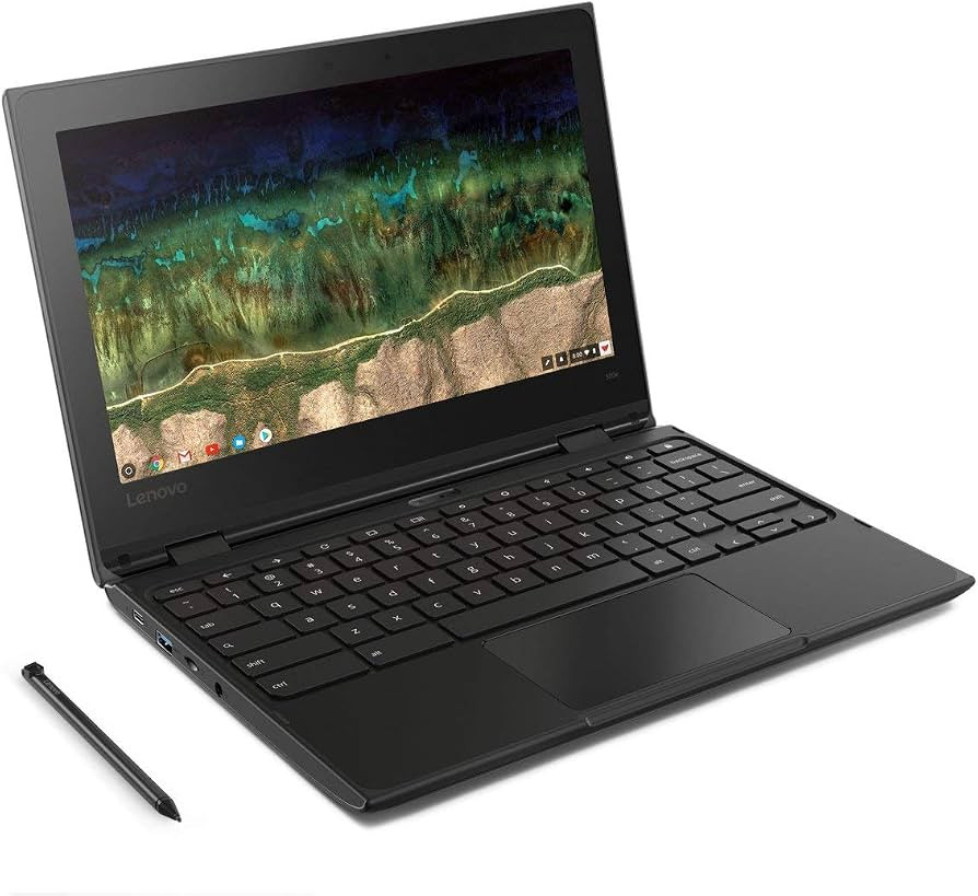 Lenovo 500e Chromebook 2-in-1 laptop, 11.6in HD TOUCH, Intel Celeron N3450, 4 GB RAM, 32GB eMMC D... | Amazon (US)