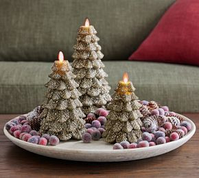Premium Flickering Flameless Tree | Pottery Barn CA