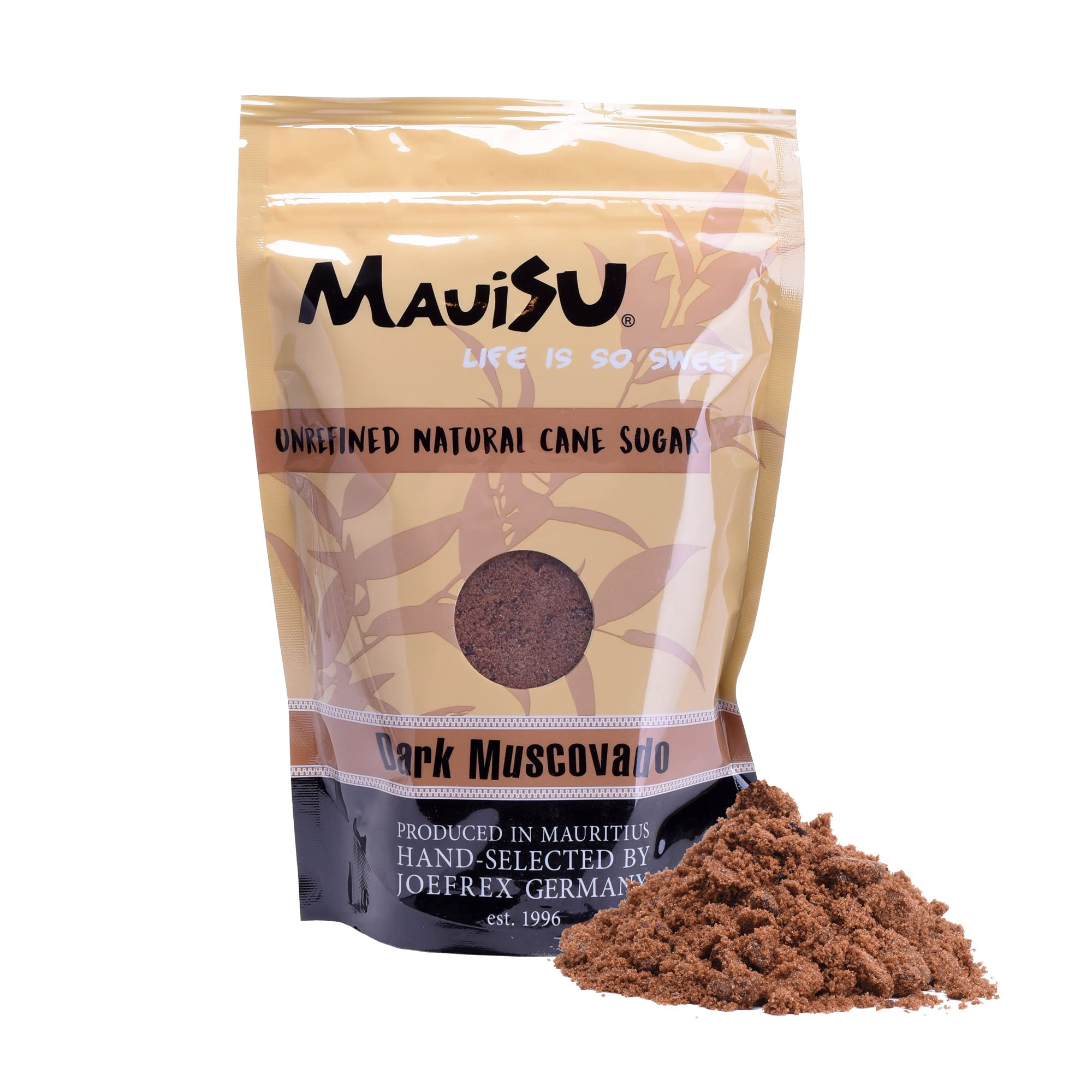 MauiSu - Dark Muscovado Rohrzucker - 500g - ohne Zusatzstoffe - dunkler Rohrzucker- für Bubble T... | Amazon (DE)
