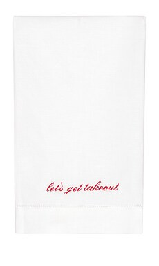 Abbode Let's Get Takeout Tea Towel from Revolve.com | Revolve Clothing (Global)