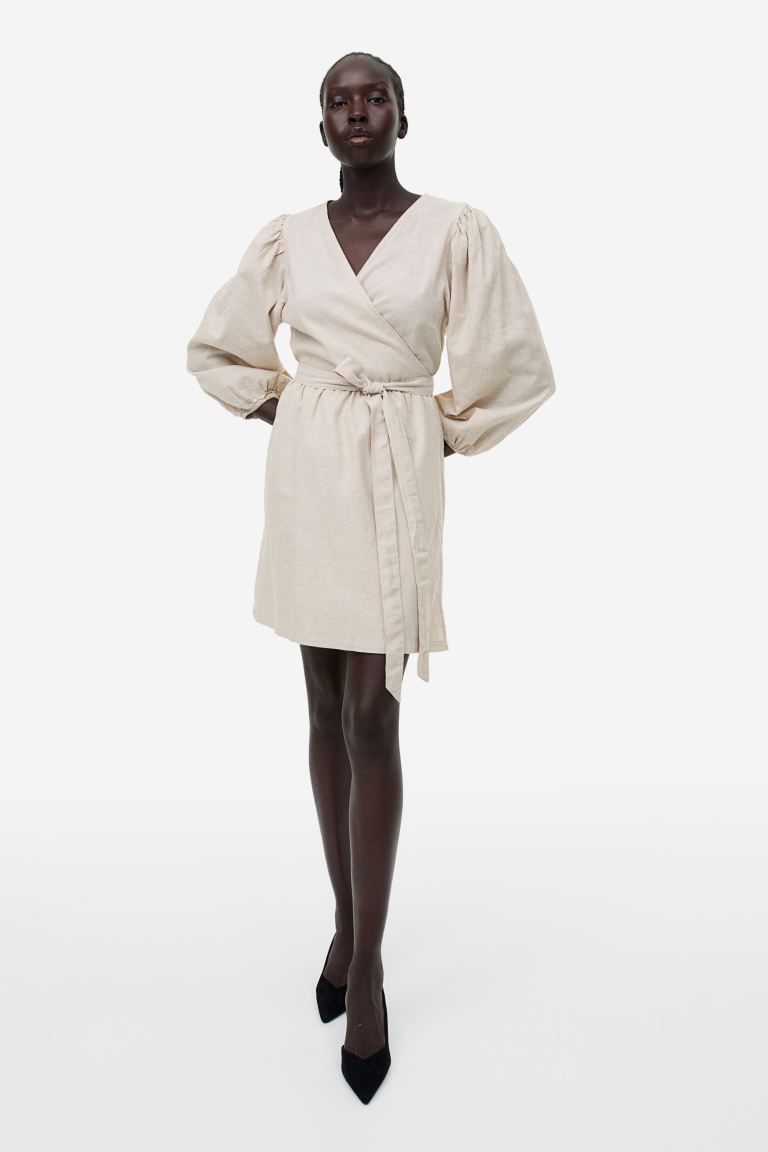 Linen-blend Wrap Dress | H&M (US + CA)