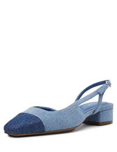 Anne Klein Women's Flat Nia, Denim, 10 | Amazon (US)