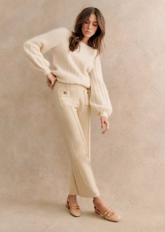 Aretha Jumper - Peony - Kid mohair - Sézane | Sezane Paris