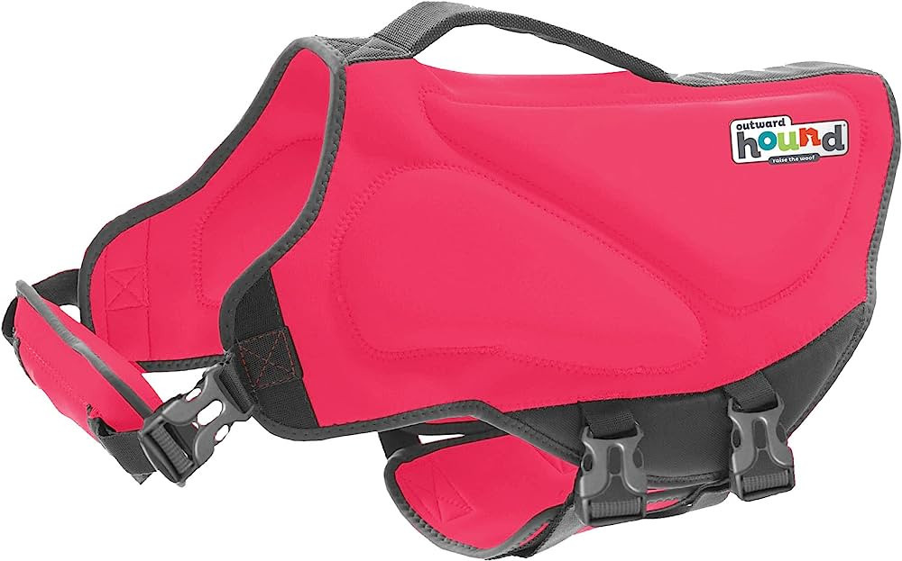 Outward Hound Dawson Swim Pink Dog Life Jacket, XS | Amazon (US)