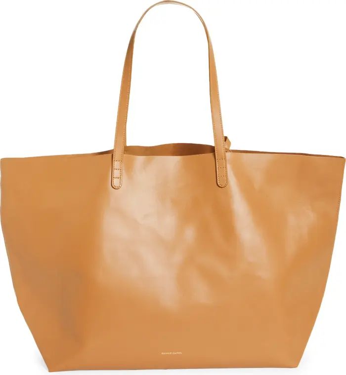 Oversize Lambskin Leather Tote | Nordstrom