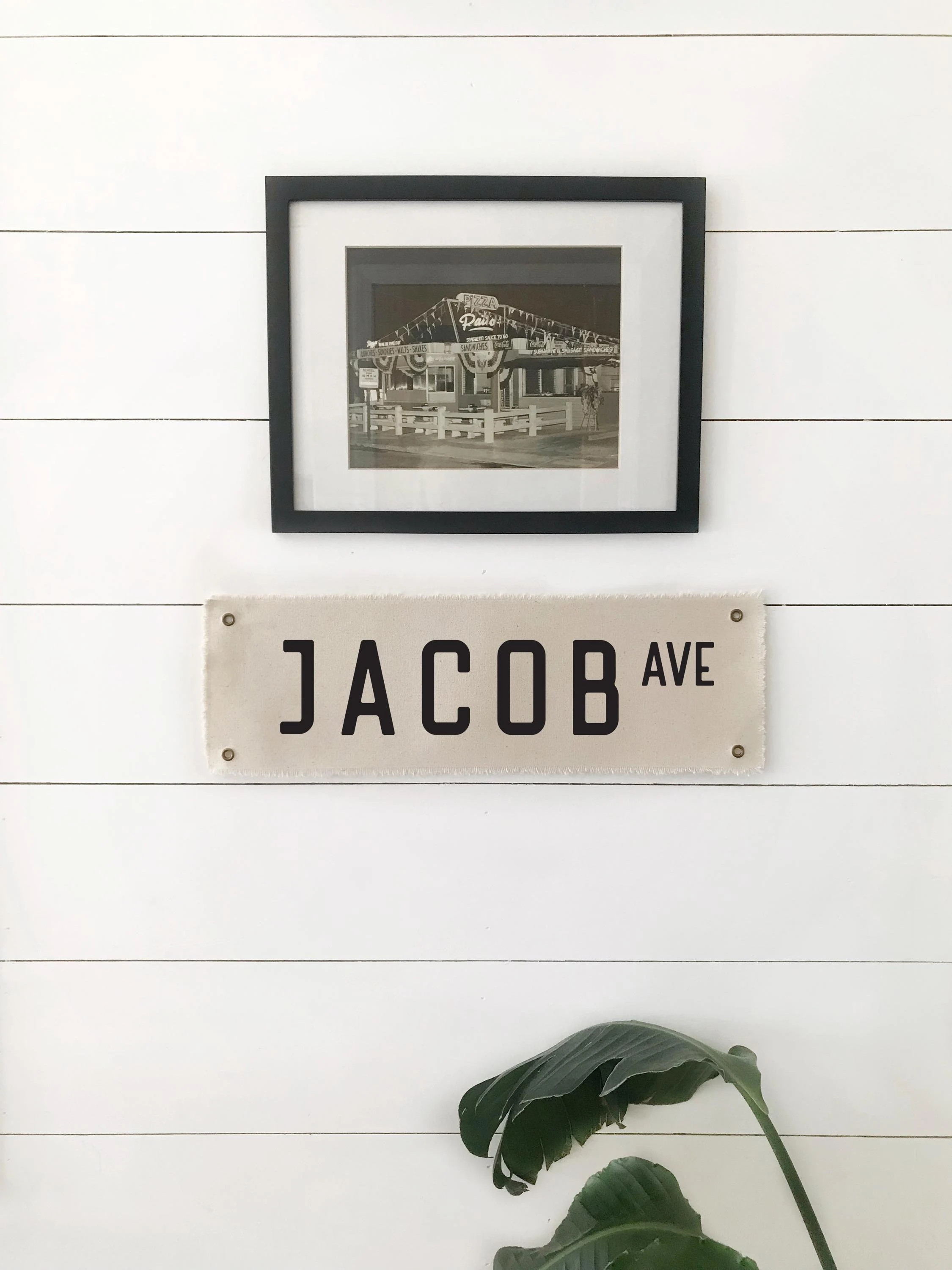 Personalized Name Street Sign Flag, Custom Nursery Wall Decor, Canvas Banner for Kids Room Wall Art Pennant | Etsy (Global)