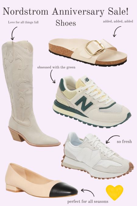 Nordstrom Sale Shoes!! 
These are my favorite shoe finds from the Nordstrom Anniversary Sale 
Includes New Balance, Birkenstock, and Steve Madden Styles. Perfect for fall wear 

#LTKxNSale #LTKshoecrush
