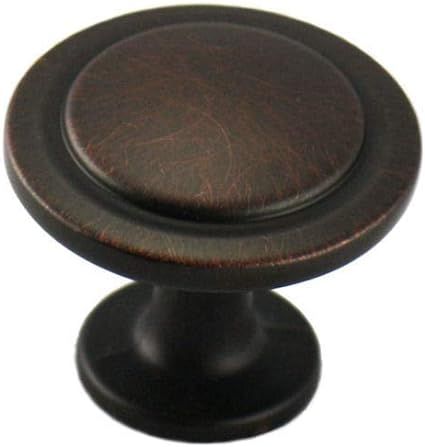 Cosmas 5560ORB Oil Rubbed Bronze Cabinet Hardware Round Knob - 1-1/4" Diameter - 25 Pack | Amazon (US)