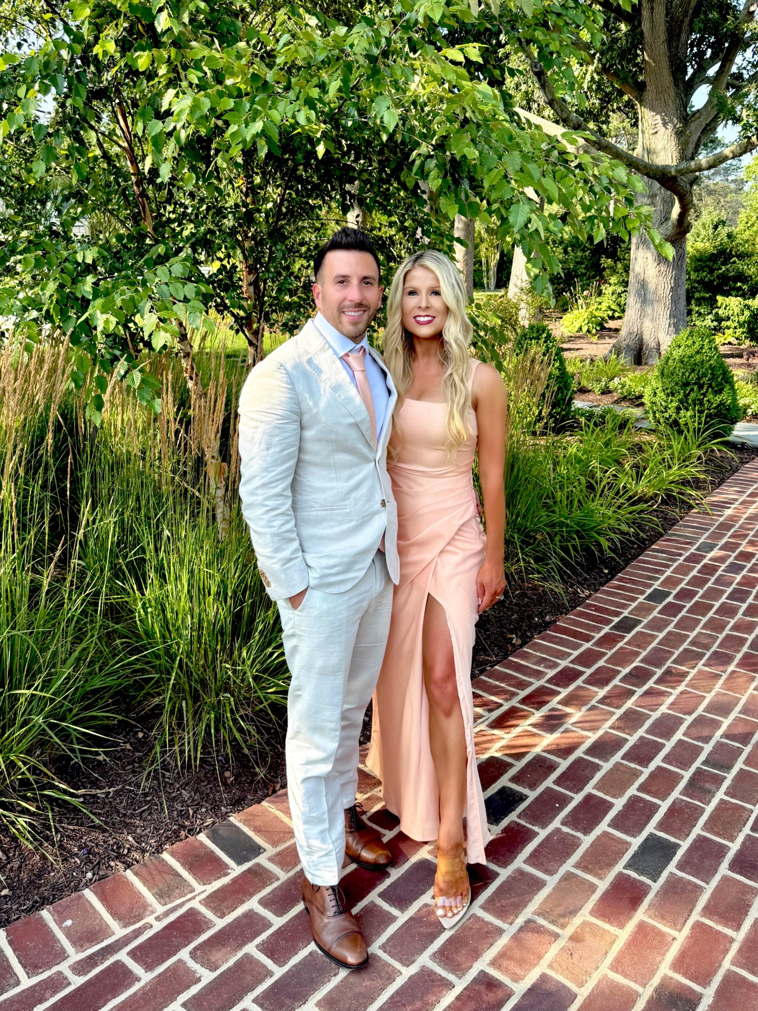 Peach summer wedding guest dress + special event gown!

I'm wearing a size Xs in this peach gown. It comes in a variety of colors for each season including the trendy butter yellow dress. My husband dressed for the summer wedding with a neutral linen suit and matching peach tie  

peach dress, satin dress, wedding guest outfit, maxi dress, formal dress, gown, party dress, petite dress

#LTKStyleTip #LTKSeasonal #LTKWedding