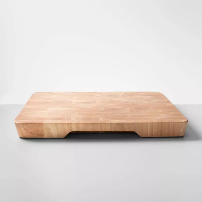 15"x15" Nonslip End Grain Wood Chop Block Cutting Board - Made By Design™ | Target