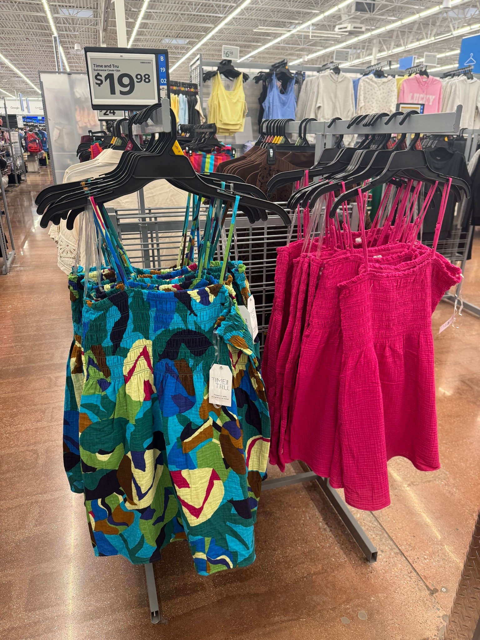 Walmart Time and Tru Women's and Women's Plus Smocked Cotton Mini Dress Coverup, Sizes XS-3X

#LTKSeasonal #LTKTravel #LTKootd